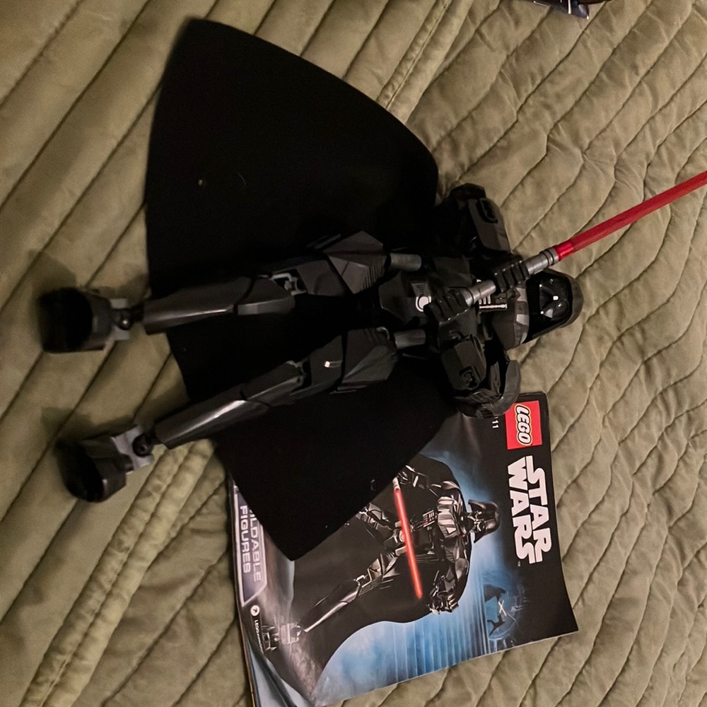 Lego Star Wars Fully Complete Darth Vader Buildable figure with Instructions